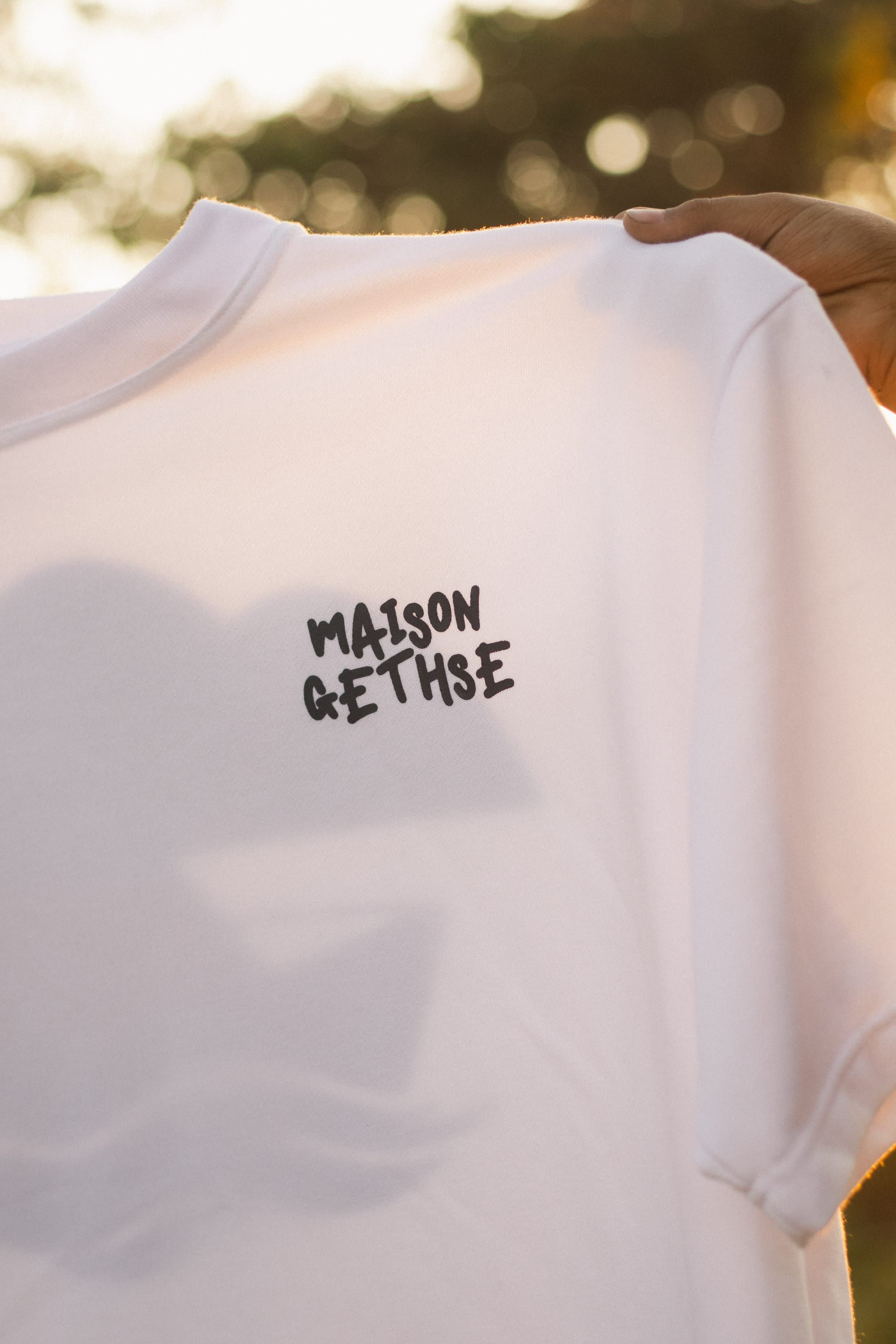 Maison Gethse logo stamp on tee
